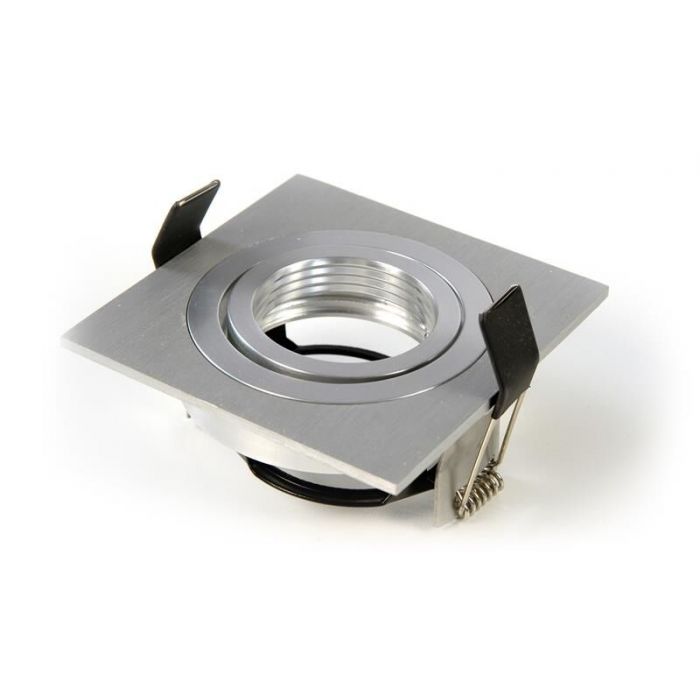 Tronix 148-559 Inbouwspot vierkant - kantelbaar - aluminium