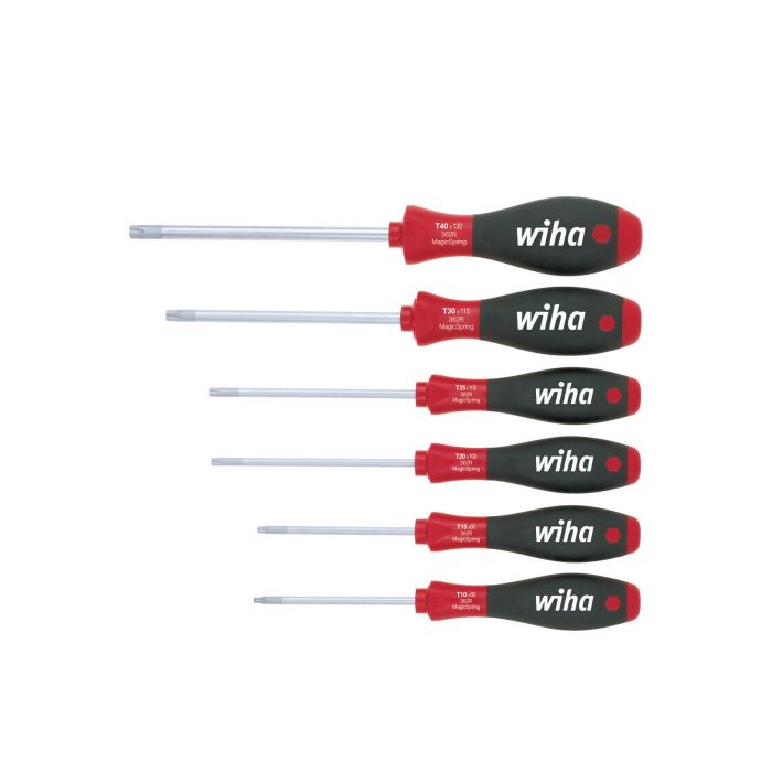 Wiha 362R K6 SO Schroevendraaierset SoftFinish Torx MagicSpring® - 6-Delig - 27746