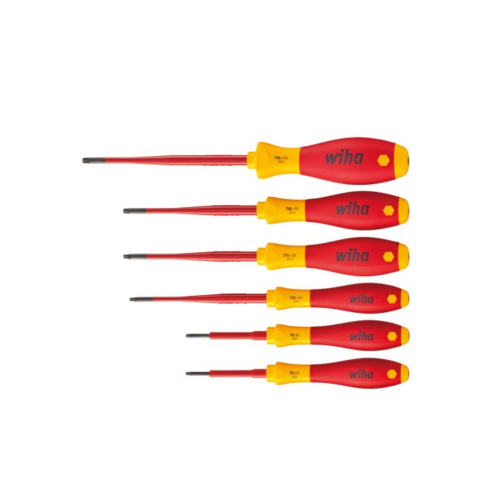 Wiha 3251 K6 Schroevendraaierset SoftFinish electric slimFIX Torx - 6-Delig - 41245