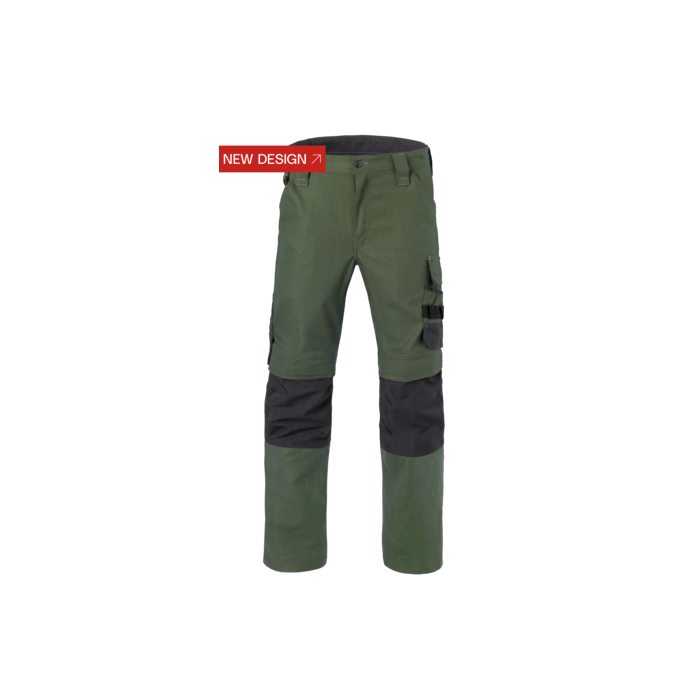 Havep 80229 Werkbroek Attitude - heren - bosbouw groen/ Charcoal grijs