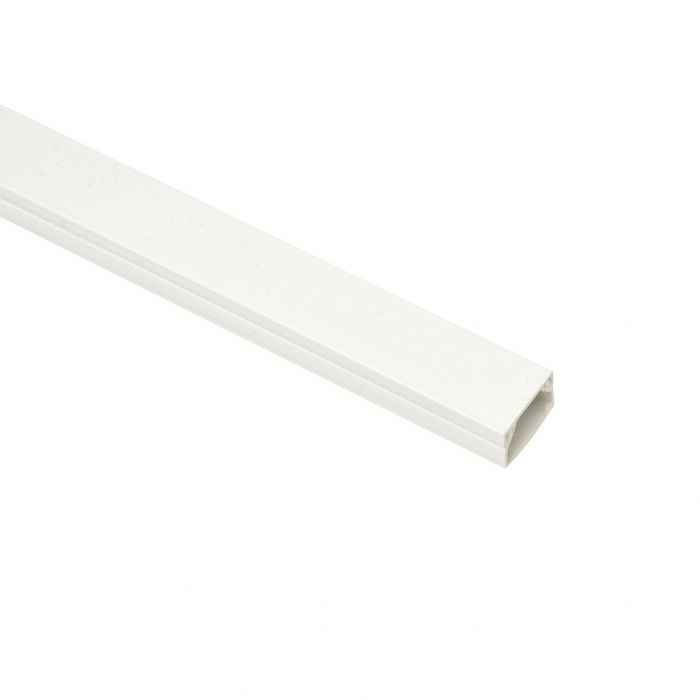 Tack Snoergoot met plakrand - 20x12 mm - 2 meter - wit