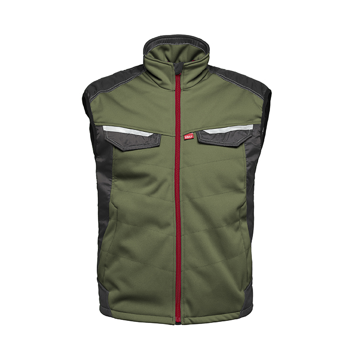 Havep 50184 Softshell bodywarmer - heren - bosbouw groen/ charcoal grijs