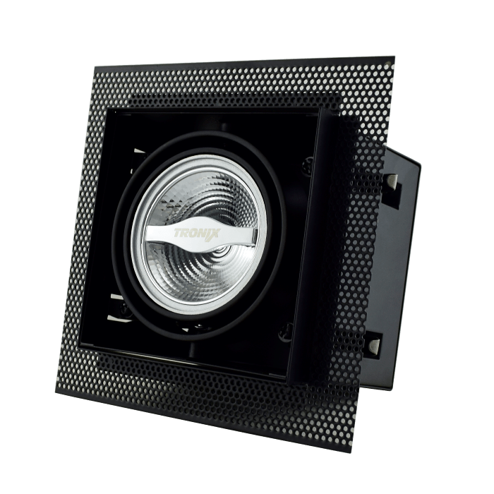 Tronix AR70 Trimless dimbare inbouwspot met lamp - zwart - 148-050