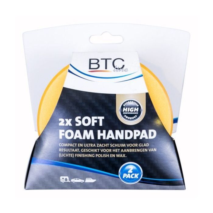 BTC line Soft foam handpads - 100x30 mm - 2 stuks - 3000016