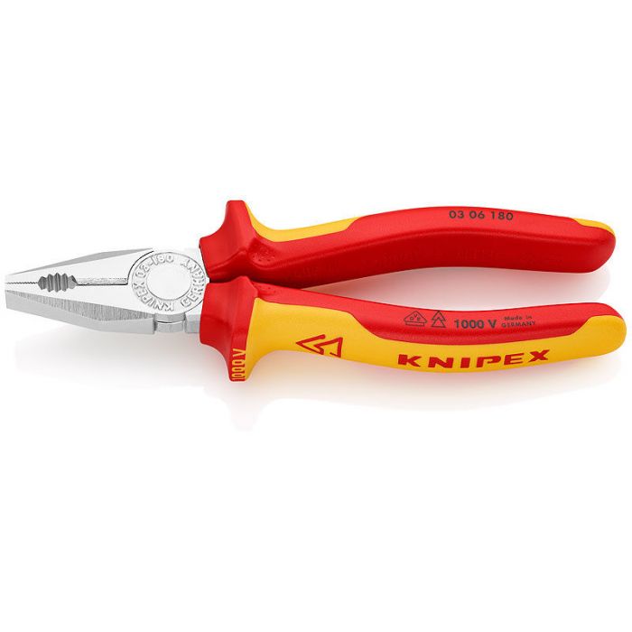 Knipex 03 06 160 Combinatietang VDE - 160 mm - 1000V - gepolijste kop