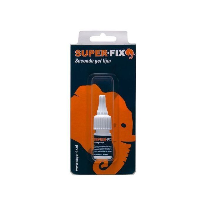 Super-Fix Seconde gel lijm - 10 gram - transparant - 1601003BL