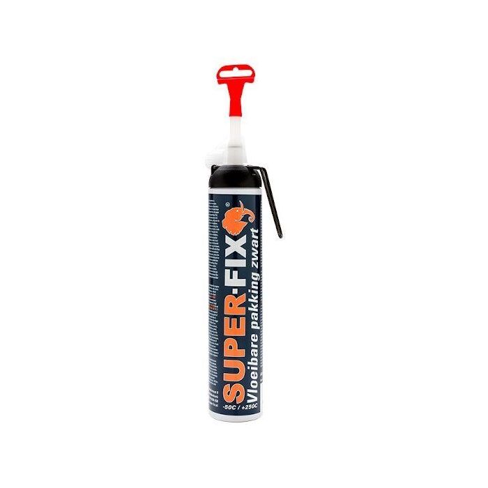 Super-Fix vloeibare pakking - zwart - 200 ml - 1610001