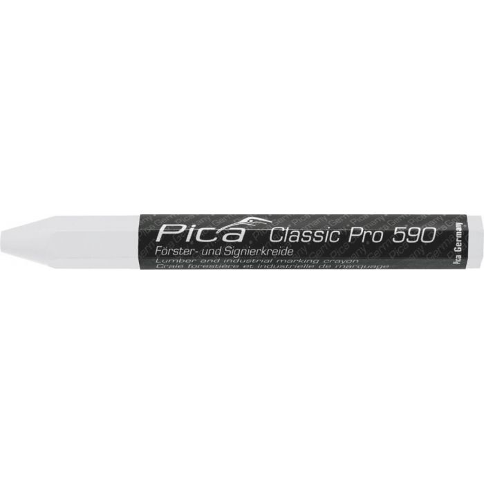 Pica 590/52 Markeerkrijt PRO - Ø12x120 mm - wit - 12 stuks