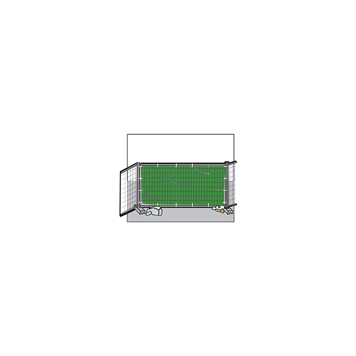 Cover Hekwerknet 1300 standaard - 176x341 cm - 180 gr/m² HDPE - zwart