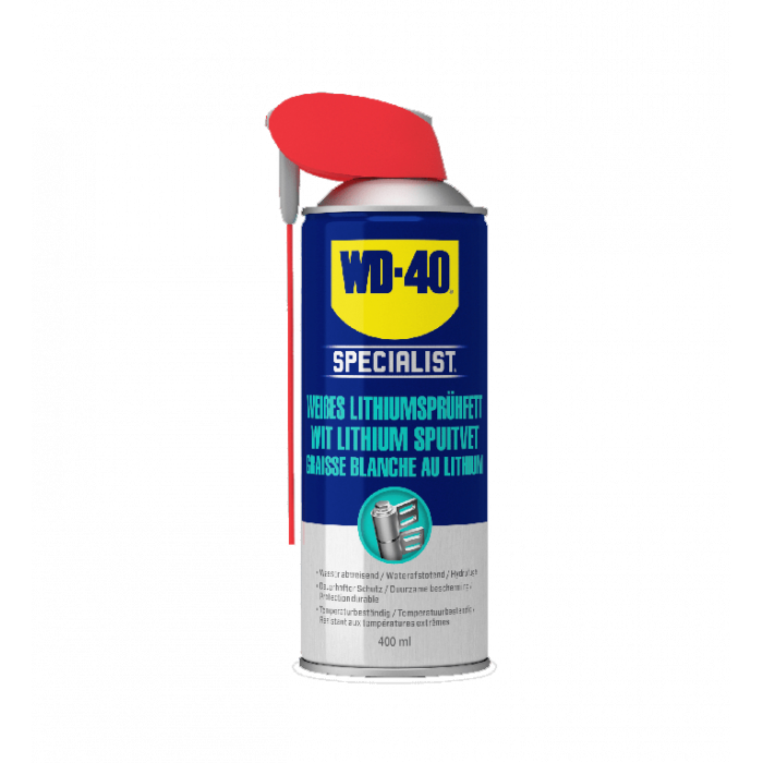 WD-40 Specialist Wit lithium spuitvet - smart straw - 400 ml