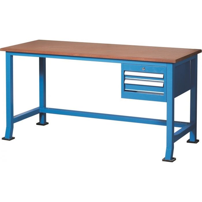 Huvema Werktafel met 2 laden - MDF werkblad - BL 2D, 1700x700x850 WB