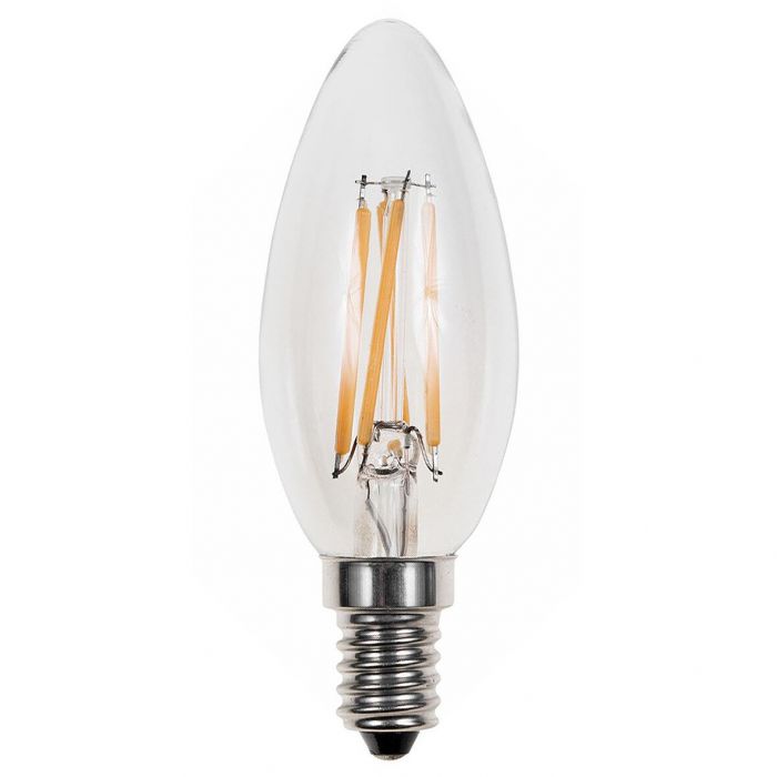 Glow LED Filament kaars - 5W-40W - E14 - 2700K G35 470LM - dimbaar