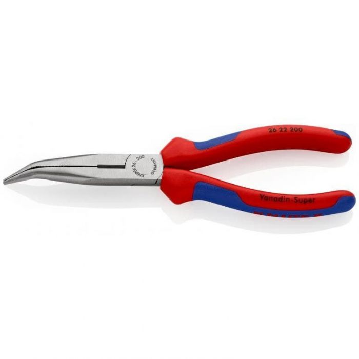 Knipex 26 22 200 Telefoontang gebogen - 200 mm - gepolijste kop 