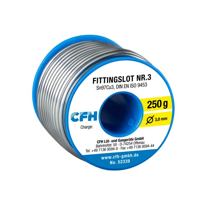 CFH WL 339 Fittingsoldeer - Ø3 mm, 250 gram - 52339