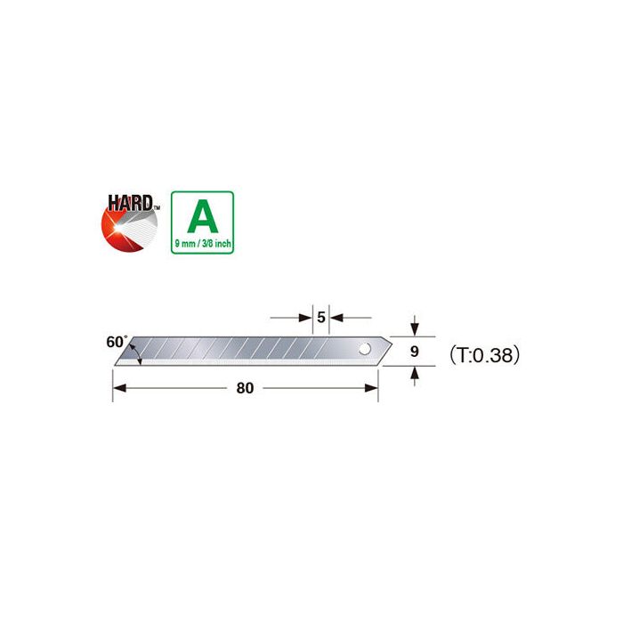 Tajima LCB-30 Endura-Blade™ A reserve afbreekmessen - 9 mm - 10 stuks