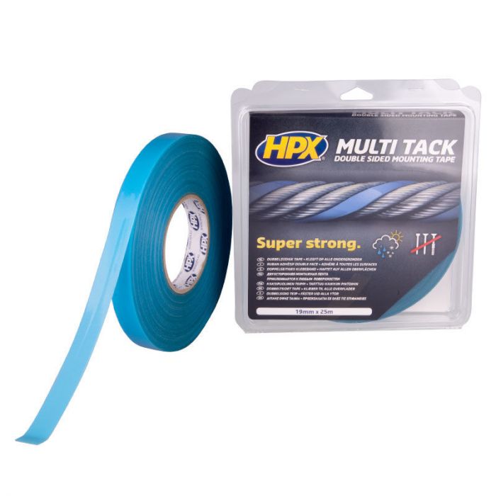 HPX Multi Tack dubbelzijdige tapijttape - 19 mm x 25 meter - PA1925