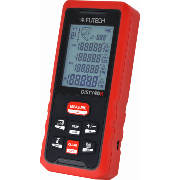 Futech Disty 40R Afstandsmeter - rood - 40 meter - 202.40R