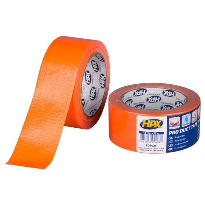 HPX Pro Duct tape - 48 mm x 25 meter - oranje - EO5025