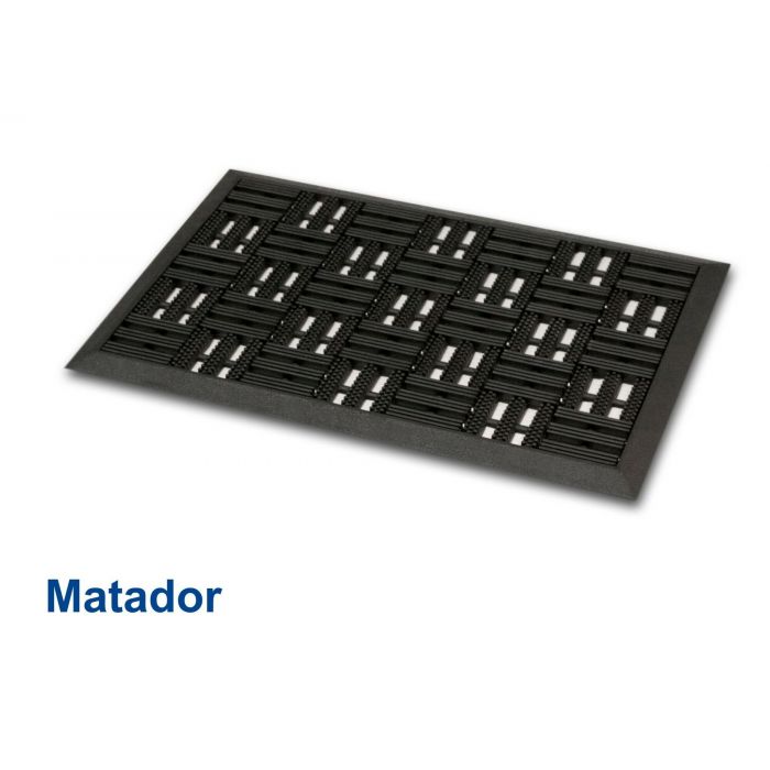 Matador 012032 Deurmat rubber - 45x75 cm - zwart