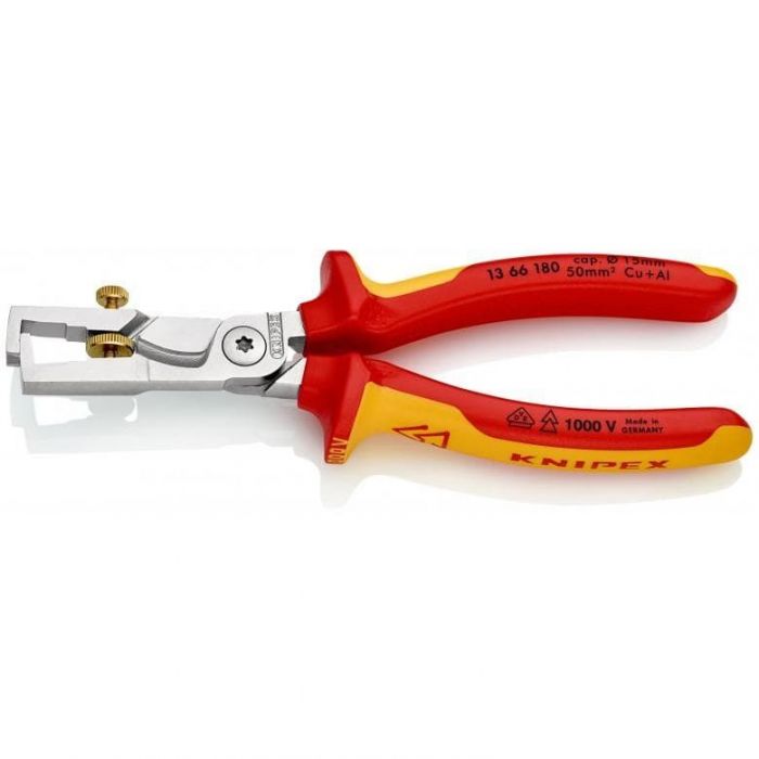 Knipex 13 66 180 StriX® striptang met kabelschaar VDE - 180 mm