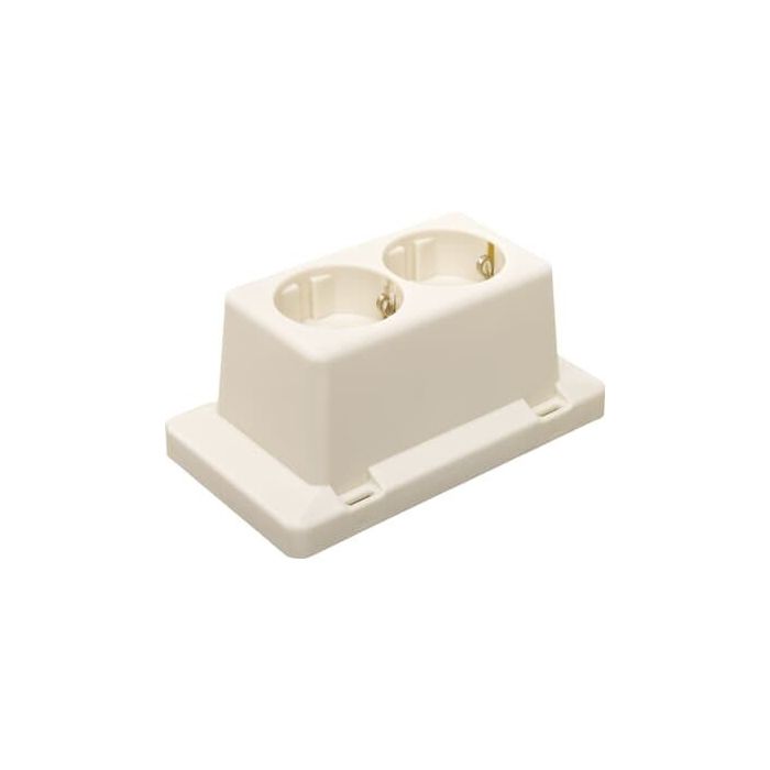 ABB HAF 3611W2 2-voudige wandcontactdoos voor 3611 - creme - 7160.200