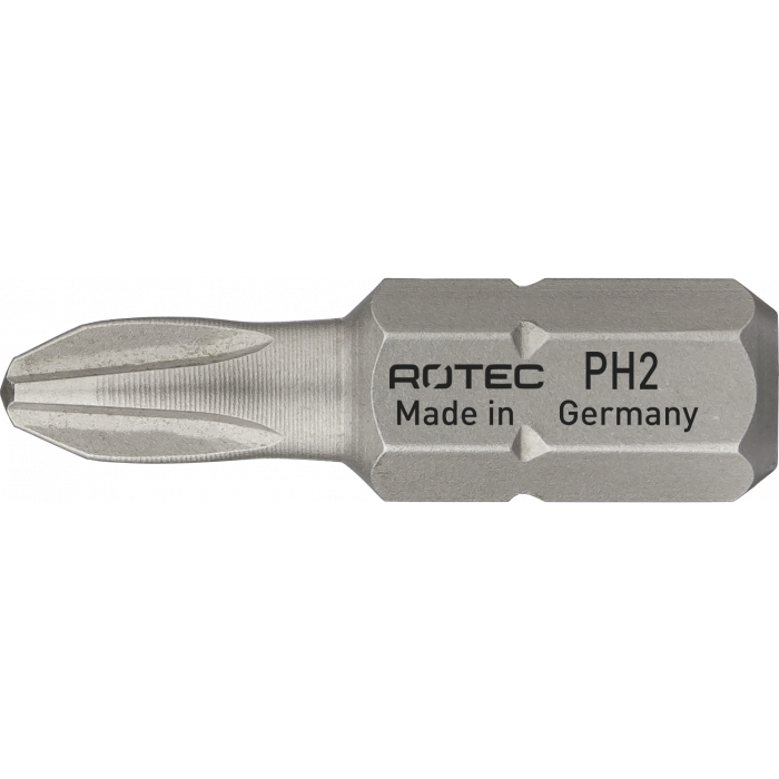 Rotec PRO Bit PH2R (gereduceerd) - 25 mm - PH (Philips)