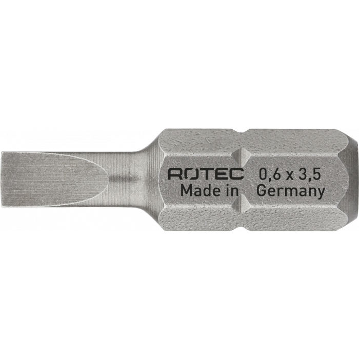 Rotec PRO Bit SL 0,5x3,0 mm - 25 mm - SL (sleuf) - 2 stuks - 812.00302