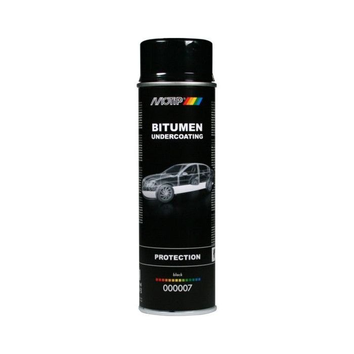 Motip Bitumen undercoating - zwart - 500 ml - 000007