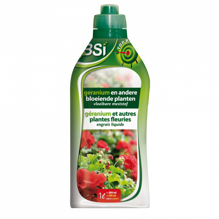 BSI Vloeibare meststof voor geranium en andere bloeiende planten - 1 liter - 2304