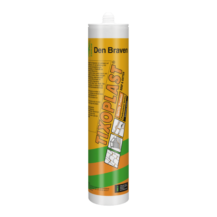 Zwaluw Den Braven Tixoplast bitumenkit - 310 ml - zwart