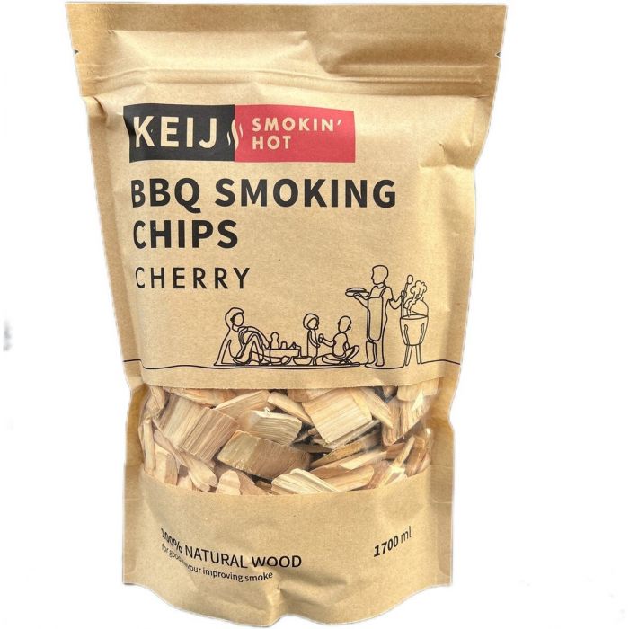  Keij BBQ Rookhout chips - cherry - 1700 ml