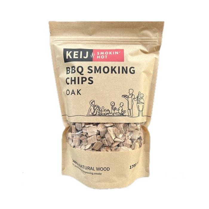  Keij BBQ Rookhout chips - eiken - 1700 ml