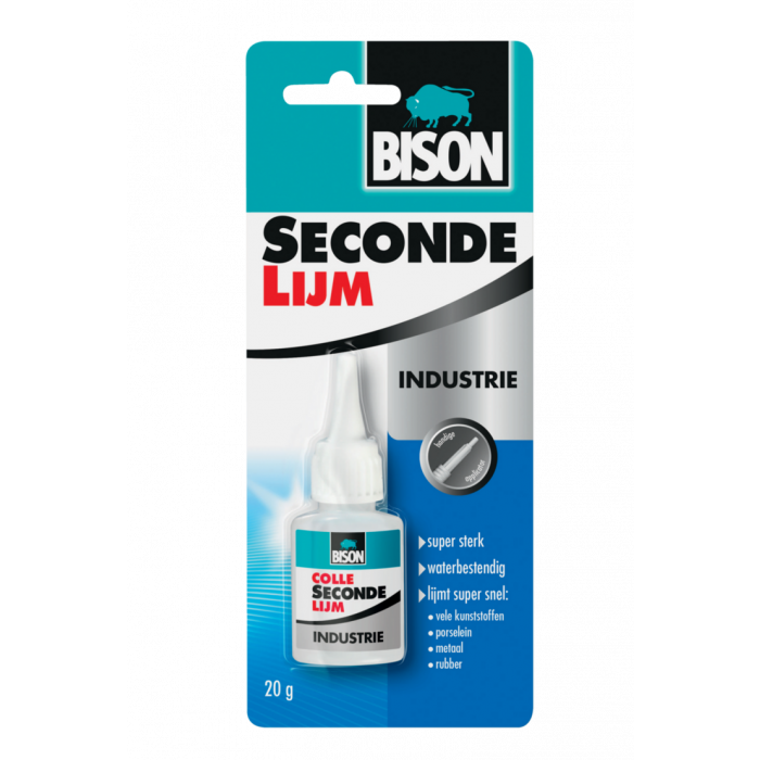 Bison Secondelijm industrie - 20 gram - flacon - 1490154