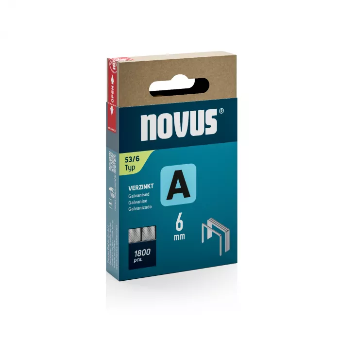 Novus Fijne draadnieten - A type 53 - 6 mm - 1800 stuks - 042-0773