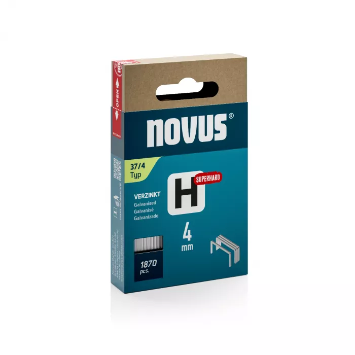 Novus Fijne draadnieten - H type 37 - 4 mm - 1870 stuks - 042-0783