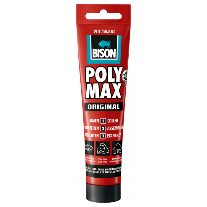 Bison POLY MAX® Original montagekit - wit - 165 gram - tube - 6300466