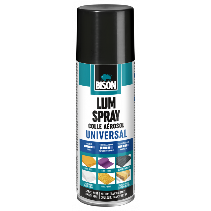 Bison Lijmspray universal - 200 ml - spuitbus - 7002366