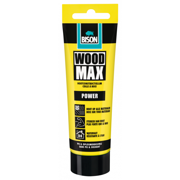 Bison Wood Max Power Houtconstructielijm D4 - 100 gram - tube - 6311401