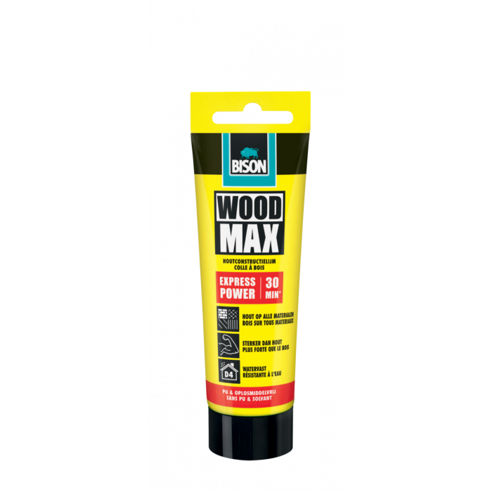 Bison Wood Max Express Power Houtconstructielijm D4 - 100 gram - tube - 6314534