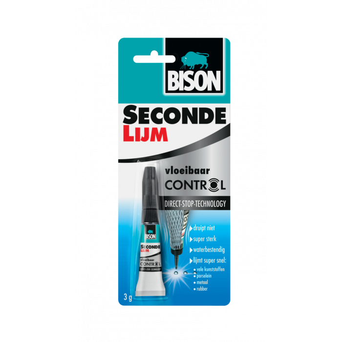 Bison Secondelijm Control - 3 gram - tube - 6311541