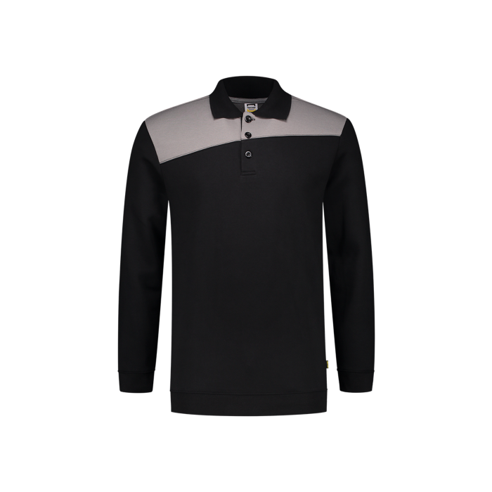 Tricorp 302004 Polosweater Bicolor Naden - Black-Grey