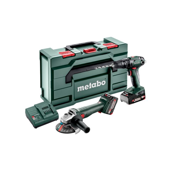 Metabo COMBO set accu machines SB 18 + W 18 L 9-125 - 18V - metabox 165 L - 685205500