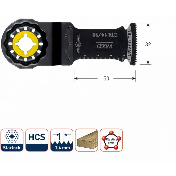 Rotec Invalzaagblad OTK 14/32 - starlock - hout
