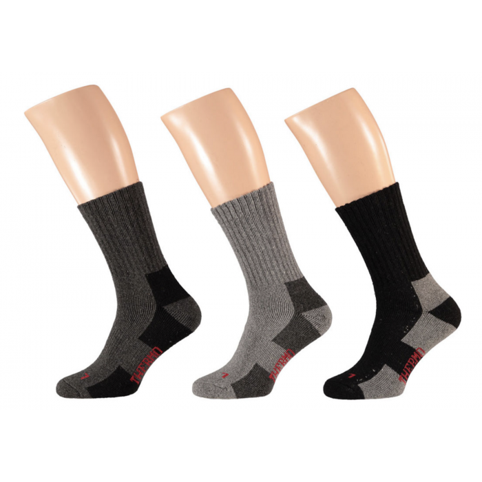 Apollo Thermo werksokken - grijs melange - 3-pack