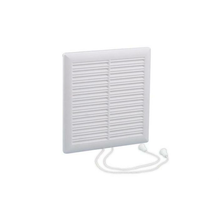 Nedco Afsluitbaar ventilatierooster 160x160 mm - kunststof wit - 636.026.00