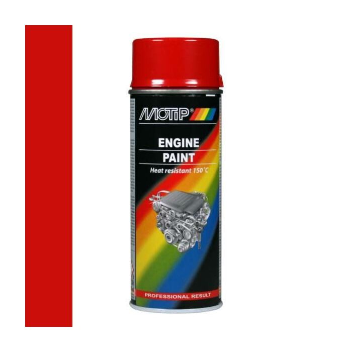 Motip Motorblok lak hittebestendig - rood - 400 ml - 04091