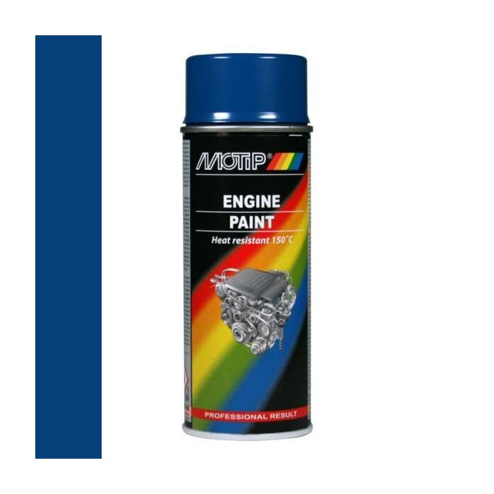 Motip Motorblok lak hittebestendig - blauw - 400 ml - 04094