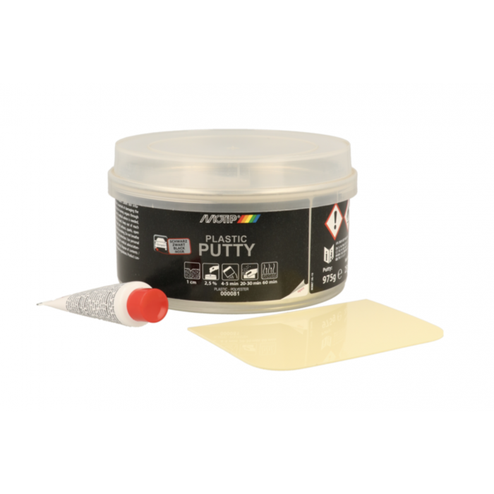 Motip Bumperreparatie plamuur - donker grijs - 250 gram - 000080