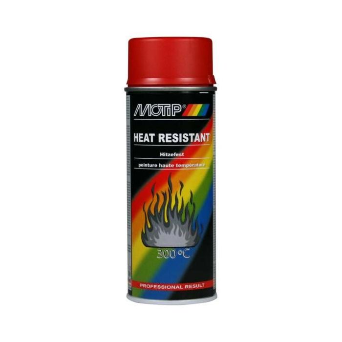 Motip Hittebestendige lak 300°C - rood - 400 ml - 04040