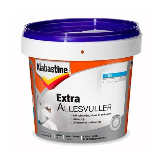 Alabastine Extra allesvuller steen - wit - 600 ml